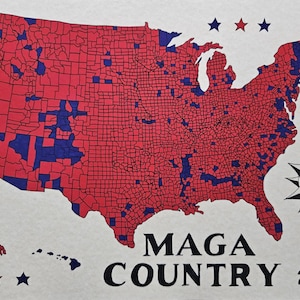 2024 Election map Trump v. Harris