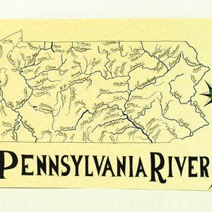 Pennsylvania rivers map