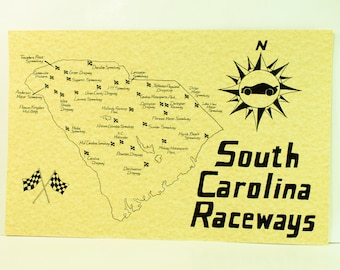 South Carolina raceways map