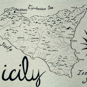 Sicily map