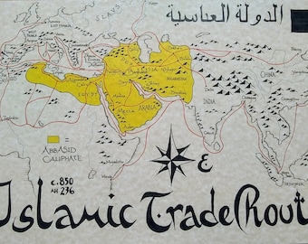 Islamic Trade Routes map
