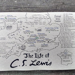 C.S. Lewis Map 11x17