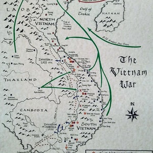Vietnam War map