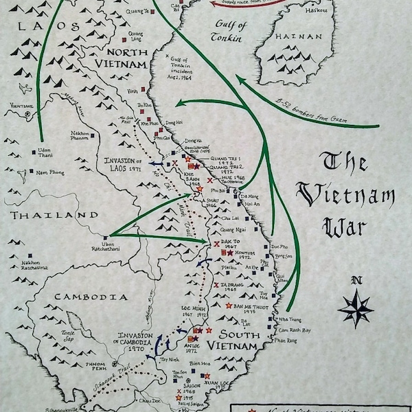 Vietnam War map