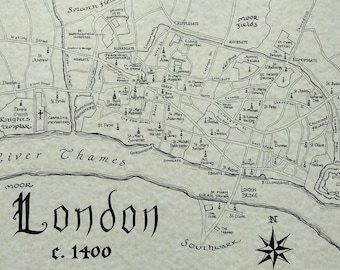 Old London map