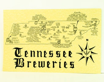 Tennessee breweries map