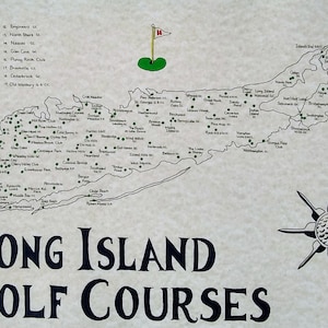 Long Island Golf Courses map