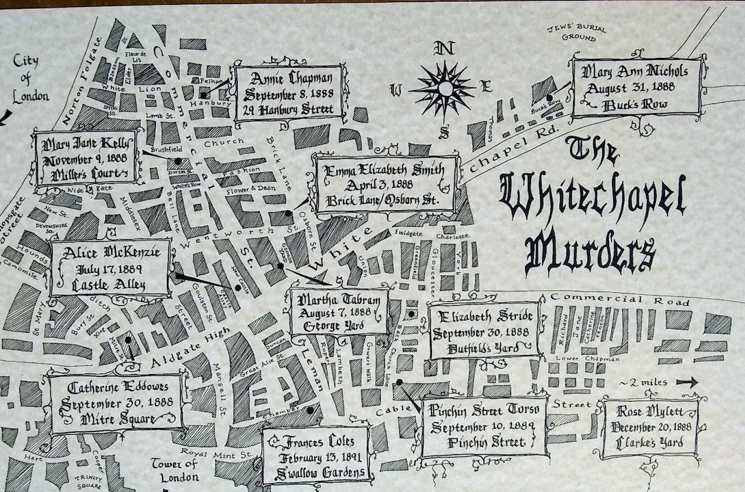 Map Of Jack The Ripper Map Of Jack The Ripper
