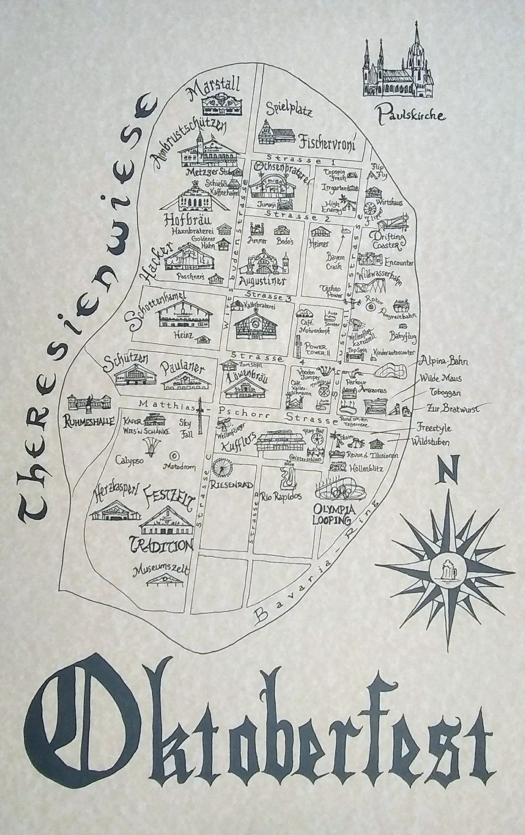 Oktoberfest Map Etsy