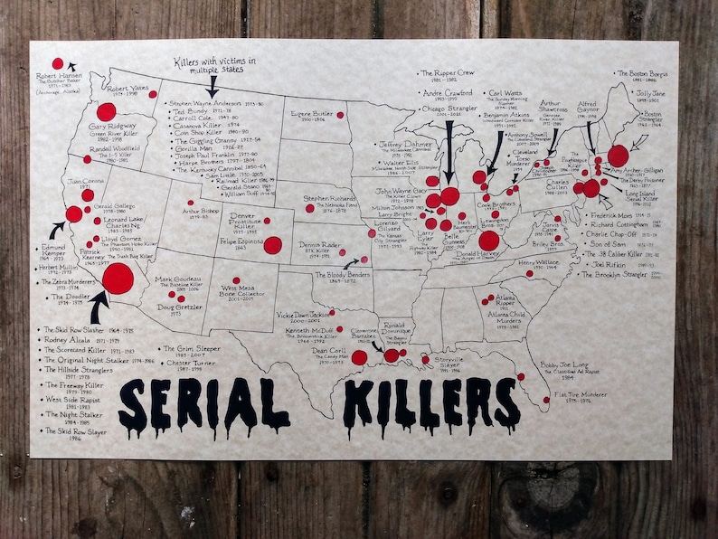 Active Serial Killer Map