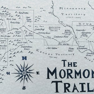 Mormon Trail map