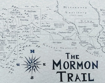 Mormon Trail map