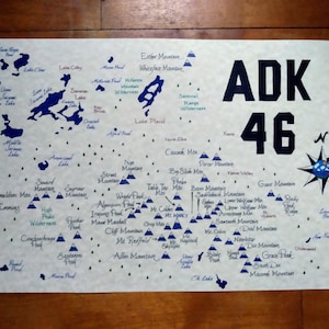 Adirondack high peaks map