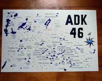 Adirondack high peaks map
