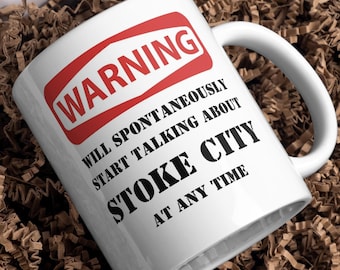 Stoke City Football Mug - Unique Gift for Potters Fans, Collectible Drinkware & Souvenir Cup for Football Lovers