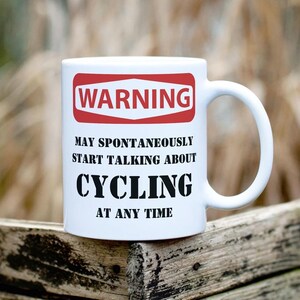 Cycling Mug Gift for Enthusiasts & Fans Perfect for Cyclists, Cycling Lover Coffee Cup, Unique Present Idea