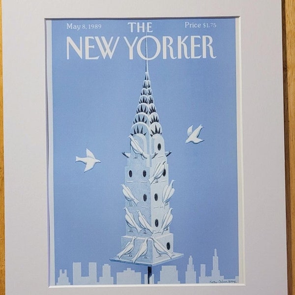 New Yorker Magazine - The Chrysler Building Birdhouse - by Kathy Osborn Young - May 8, 1989