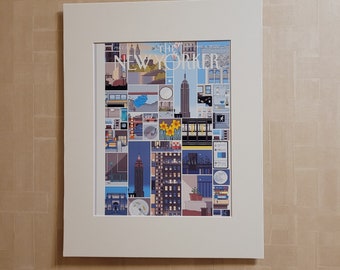 Pandemic New Yorker Magazine in NYC Standing Still on a single day. New Yorker Cover 4/15/2020 - Chris Ware