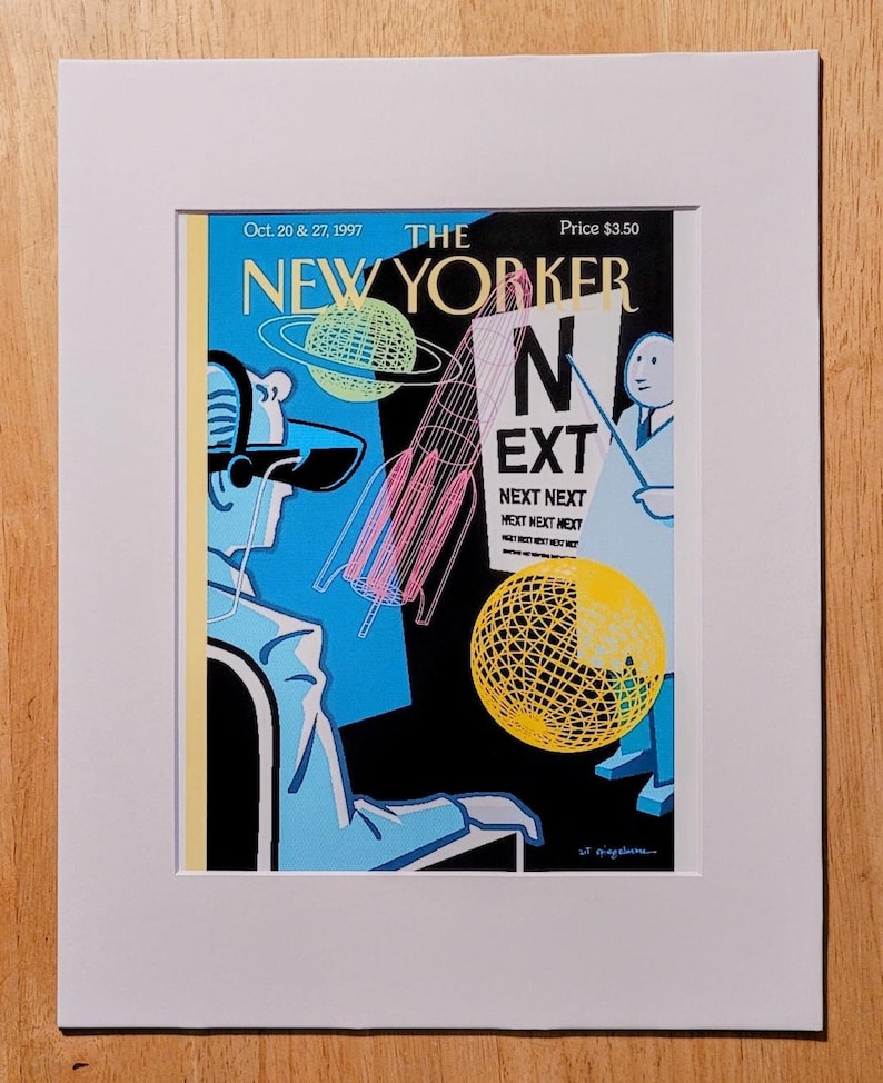 New Yorker Magazine Cover Farsighted by Art Spiegelman October 20 & 27, 1997 image 1