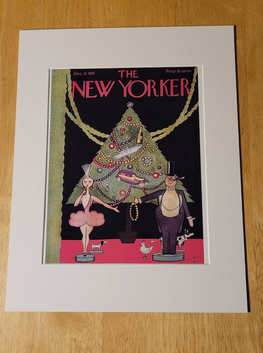 Christmas the Gift Exchange.new Yorker Magazine Cover December 12