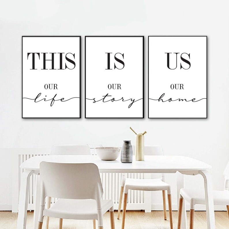 This is Us Our Life Our Story Our Home Printable Set of 3,living/family ...