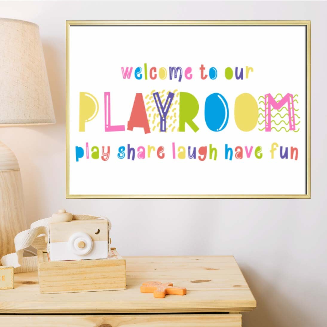 Kids Playroom Printable Welcome to Our Playroom Play Share photo