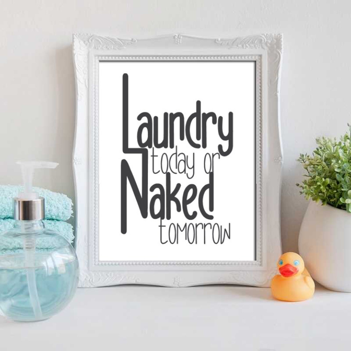 Wäsche heute nackt morgen lustige Wäschezimmer Schilder | Etsy