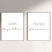 Born Together Friends Forever Twins Sibling Room Printable Set of 2 ...