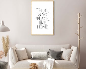 there is no place like home printable,home quote wall art,living room wall print,above couch wall art,home definition print,bedroom wall art