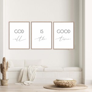 God is Good All the Time Wall Printable Set of 3,divine/spiritual ...