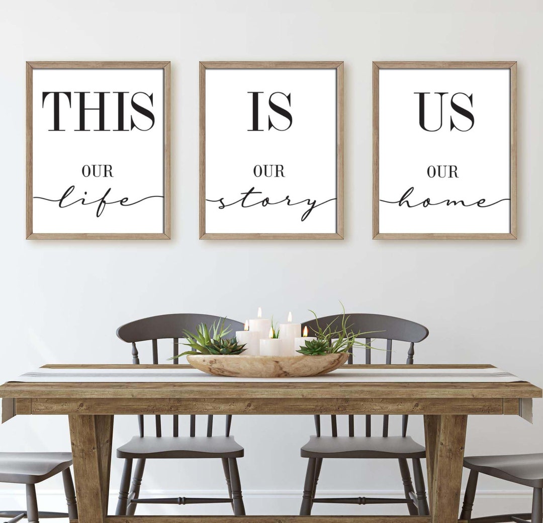 This is Us Our Life Our Story Our Home Printable Set of 3,living/family ...
