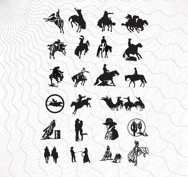 Download Png Western Vector Rodeo Cut Files For Silhouette Western Clipart Eps Svg Cowboys Files For Cricut Dxf Cowboy Svg Bundle Clip Art Art Collectibles