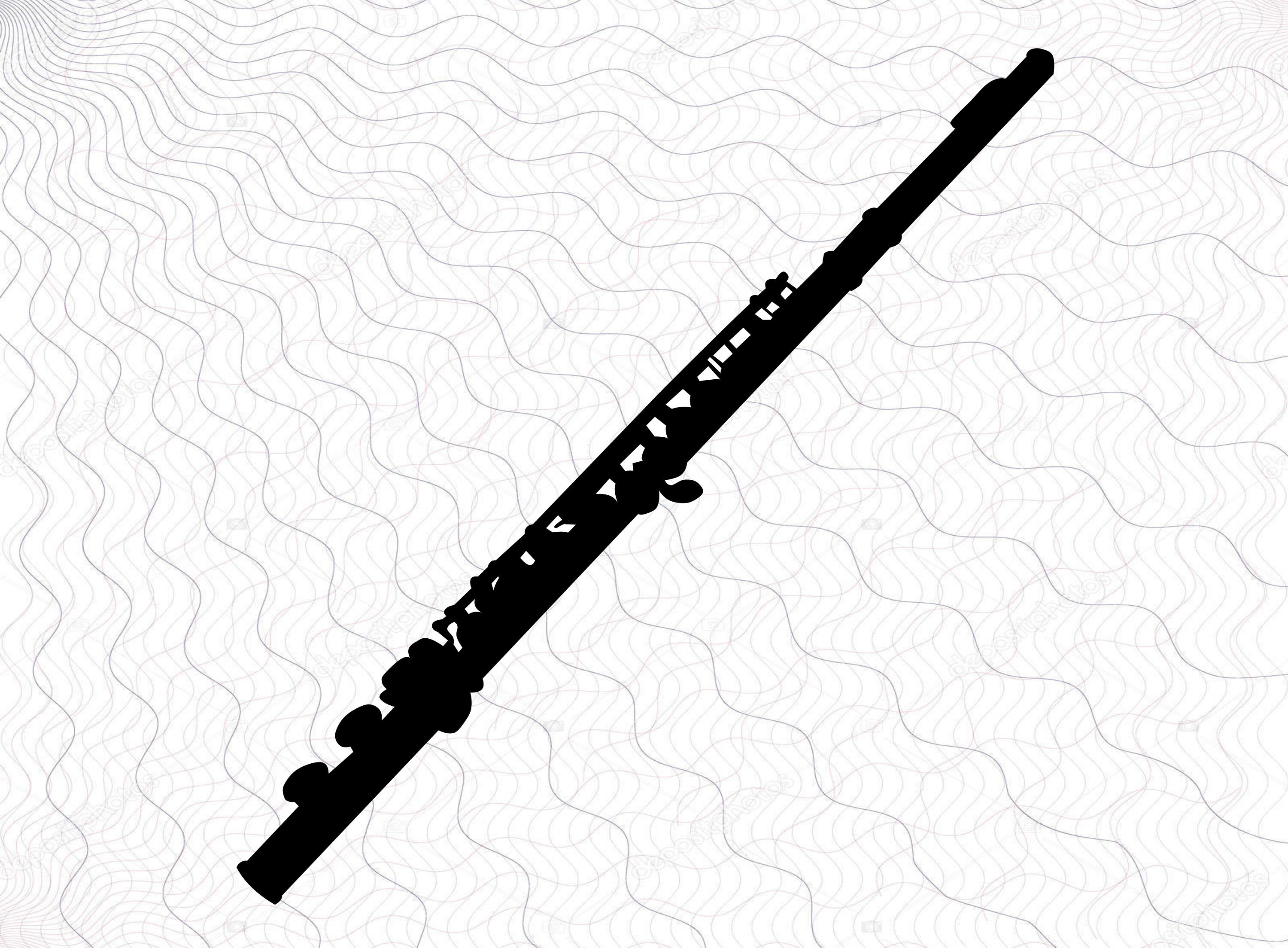 Flute SVG Flute Clipart Flute Cut Files For Silhouette Etsy