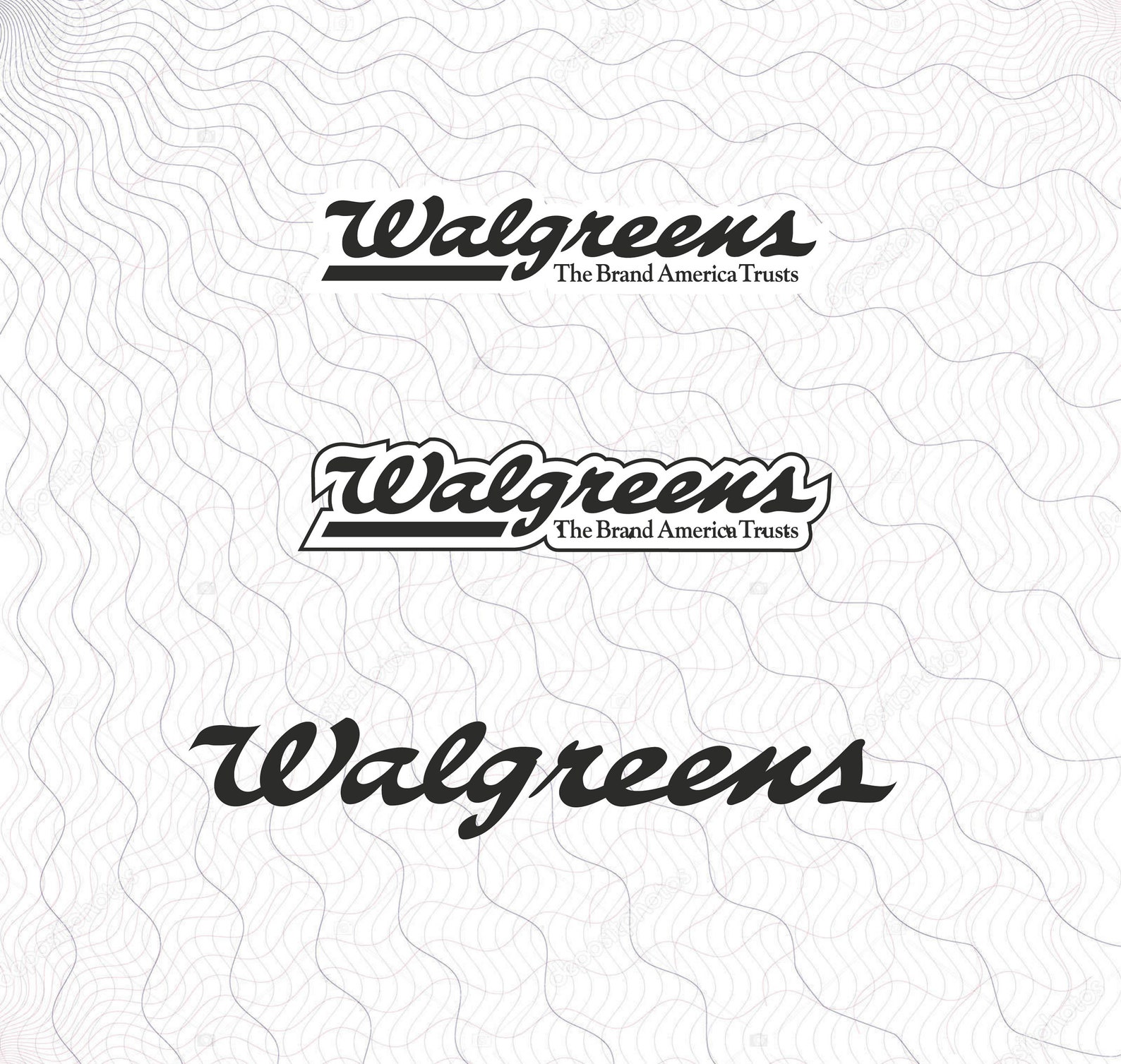 Logo Walgreens SVG Logo Walgreens Clipart Fichiers de coupe Etsy