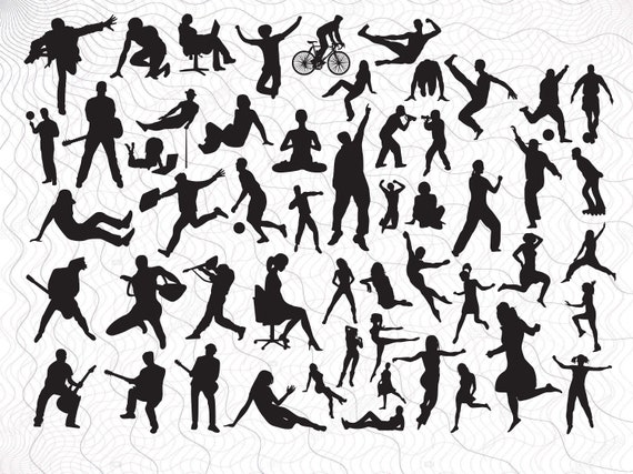 Download Active People Svg Bundle Clipart Active People Cut Files For Etsy