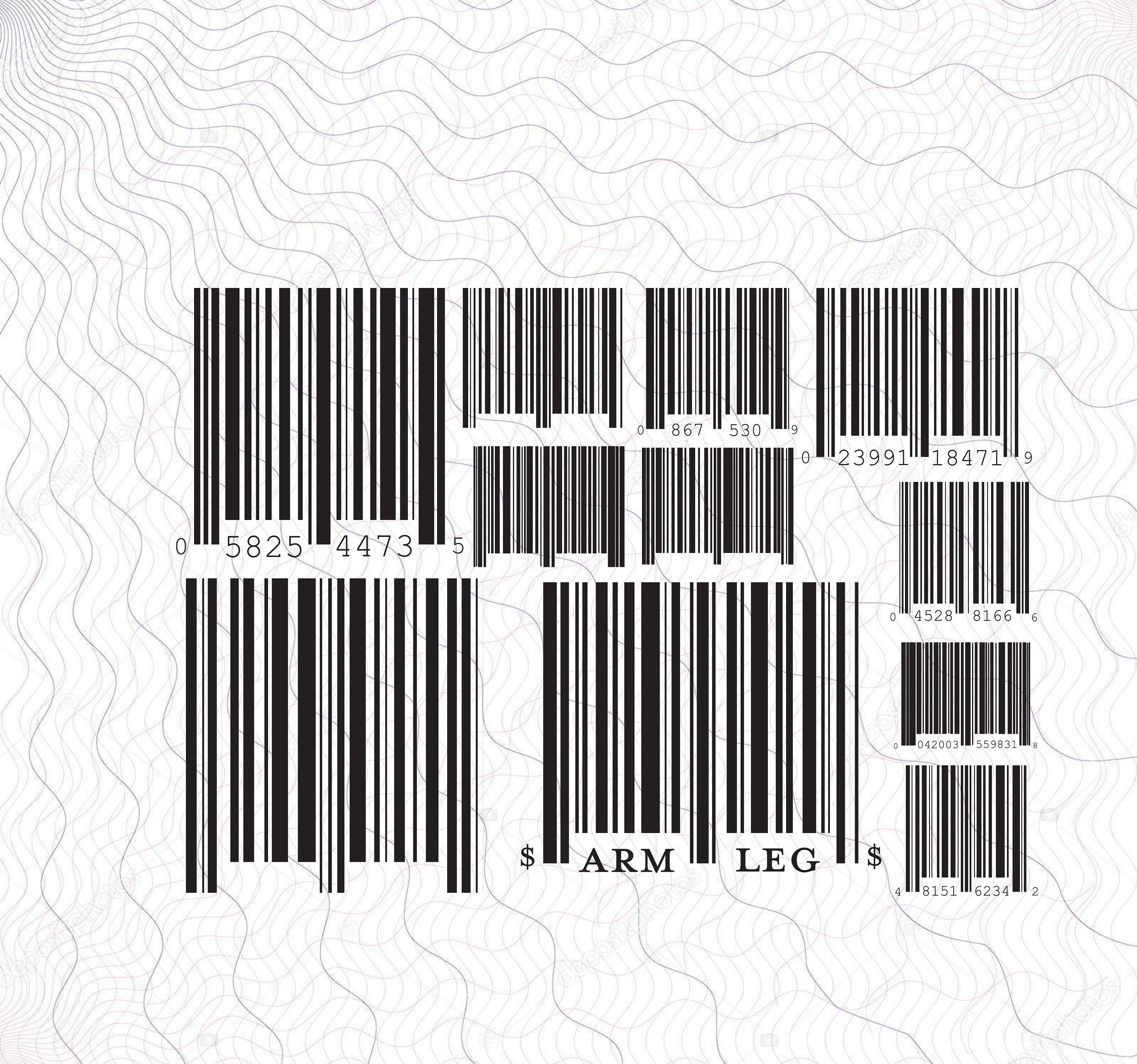 Barcode SVG Bundle Barcodes Clipart Barcode Cut Files For Etsy