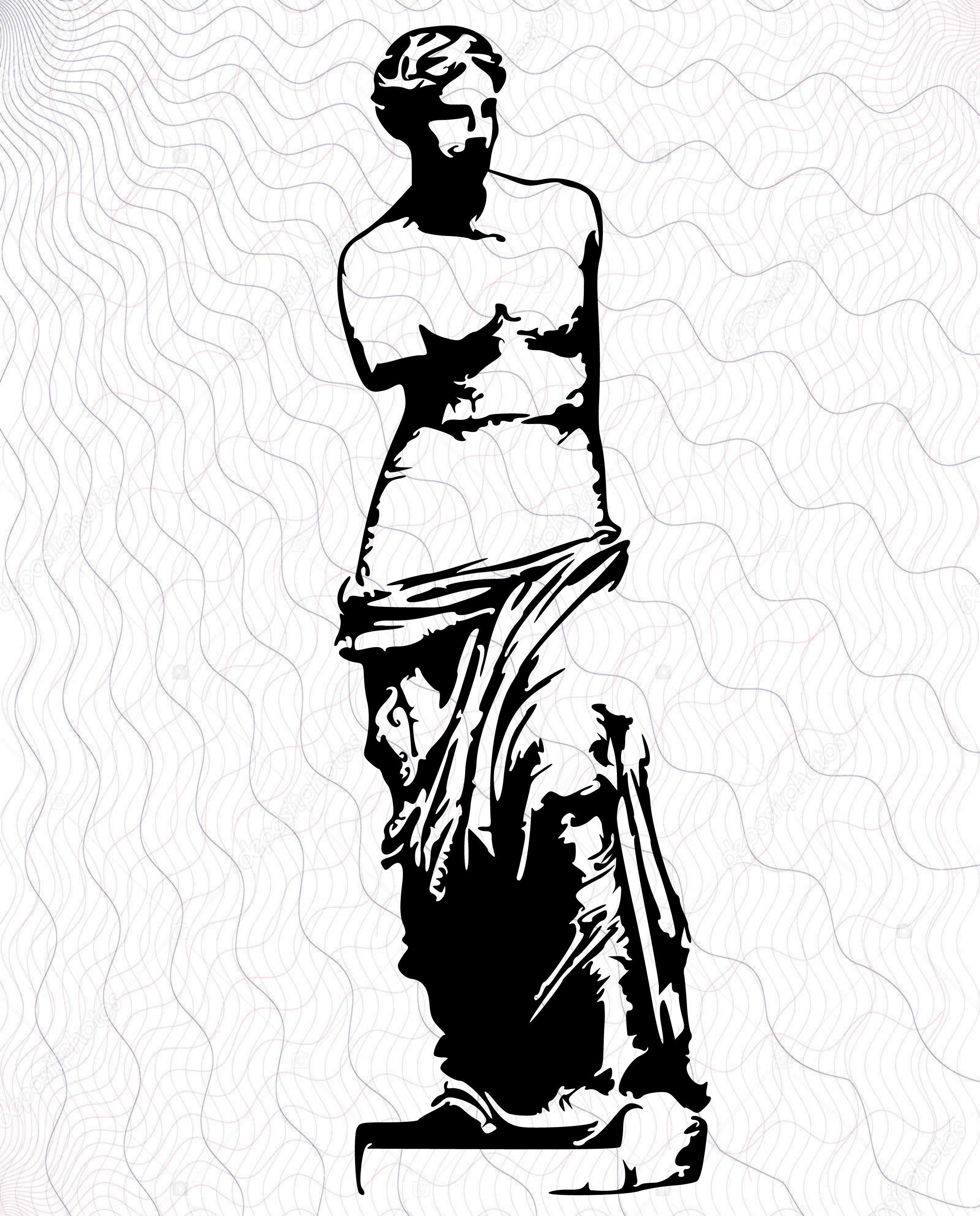 Venus De Milo SVG Venus Greek God Clipart Venus Statue Cut Etsy
