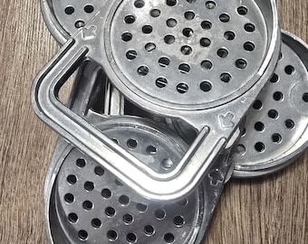 Colador de aluminio para tarros de conserva: escurridor de salmuera y adobo