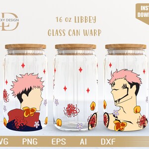 couple Cartoon Svg 16 Oz peut déformer libbey | Anime |Jeu SVG | Archonte | Emballage de verre à bière | Fichier de téléchargement numérique Svg Dxf pour Cricut