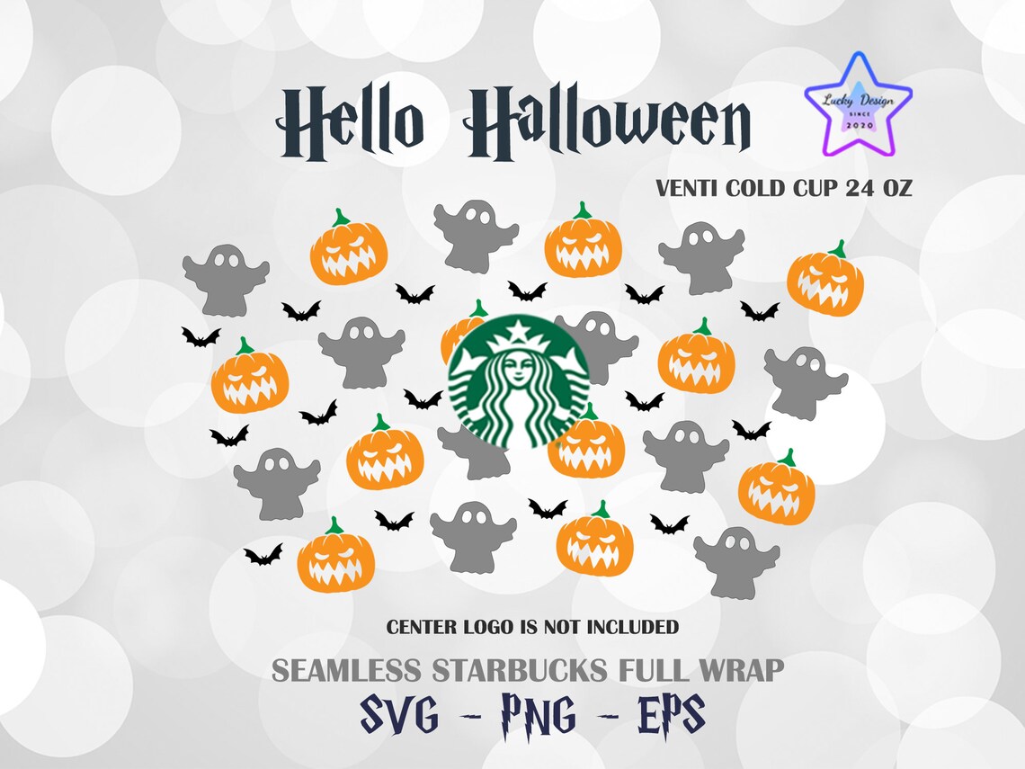 Halloween svg for Starbucks Cup Hello Halloween Starbucks Svg | Etsy