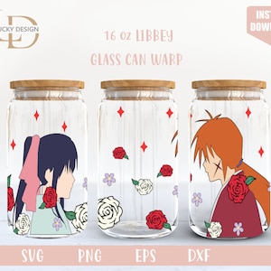 Personaggio dei cartoni animati in formato svg 16 Oz Glass Can Warp libbey, Anime in formato Svg, gioco in formato SVG, Archon, vetro da birra Wrap, download digitale Svg Dxf