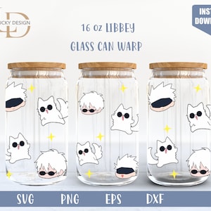 Cartoon character svg 16 Oz Glass Can Warp libbey | Anime Svg |Game SVG | Archon | Beer Glass  Wrap | Svg Dxf Digital Download