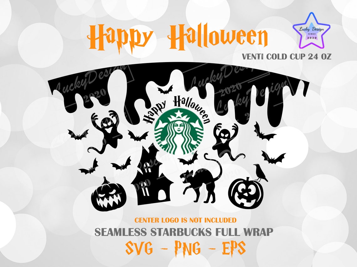 Happy Halloween Svg for Starbucks Cup Halloween Starbucks - Etsy