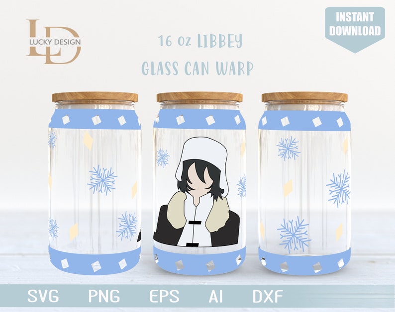 Anime BSD Svg | Manga Bundle 1 16 Oz Glass Can Warp Libbey | Japanese ...