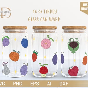 Cartoon svg 16 Oz Glass Can Warp libbey | Anime Svg |Game SVG | Archon | Beer Glass  Wrap | Svg Dxf Digital Download  File for Cricut