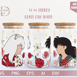 Cartoon svg character svg 16 Oz Glass Can Warp libbey | Anime Svg |Game SVG | Beer Glass  Wrap | Svg Dxf Digital Download  File for Cricut