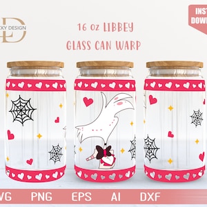 Zeichentrickfigur 16 Oz Glass Can Warp libbey | Anime SVG | Archon | Bierglas Wrap | SVG, Dxf Digital Download Datei für Cricut
