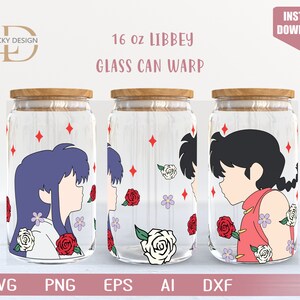 Cartoon character Svg 16 Oz Glass Can Warp libbey | Anime  |Game SVG | Archon | Beer Glass  Wrap | Svg Dxf Digital Download  File for Cricut