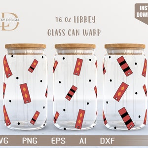 Personaggio dei cartoni animati 16 Oz Glass Can Warp libbey / Anime Svg /Gioco SVG / Archon / Beer Glass Wrap / Svg Dxf File di download digitale per Cricut