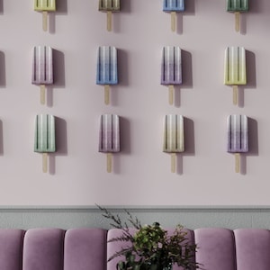 Set of 6 Fake Popsicle Ice Cream-Display Decoration- Prop Decoration